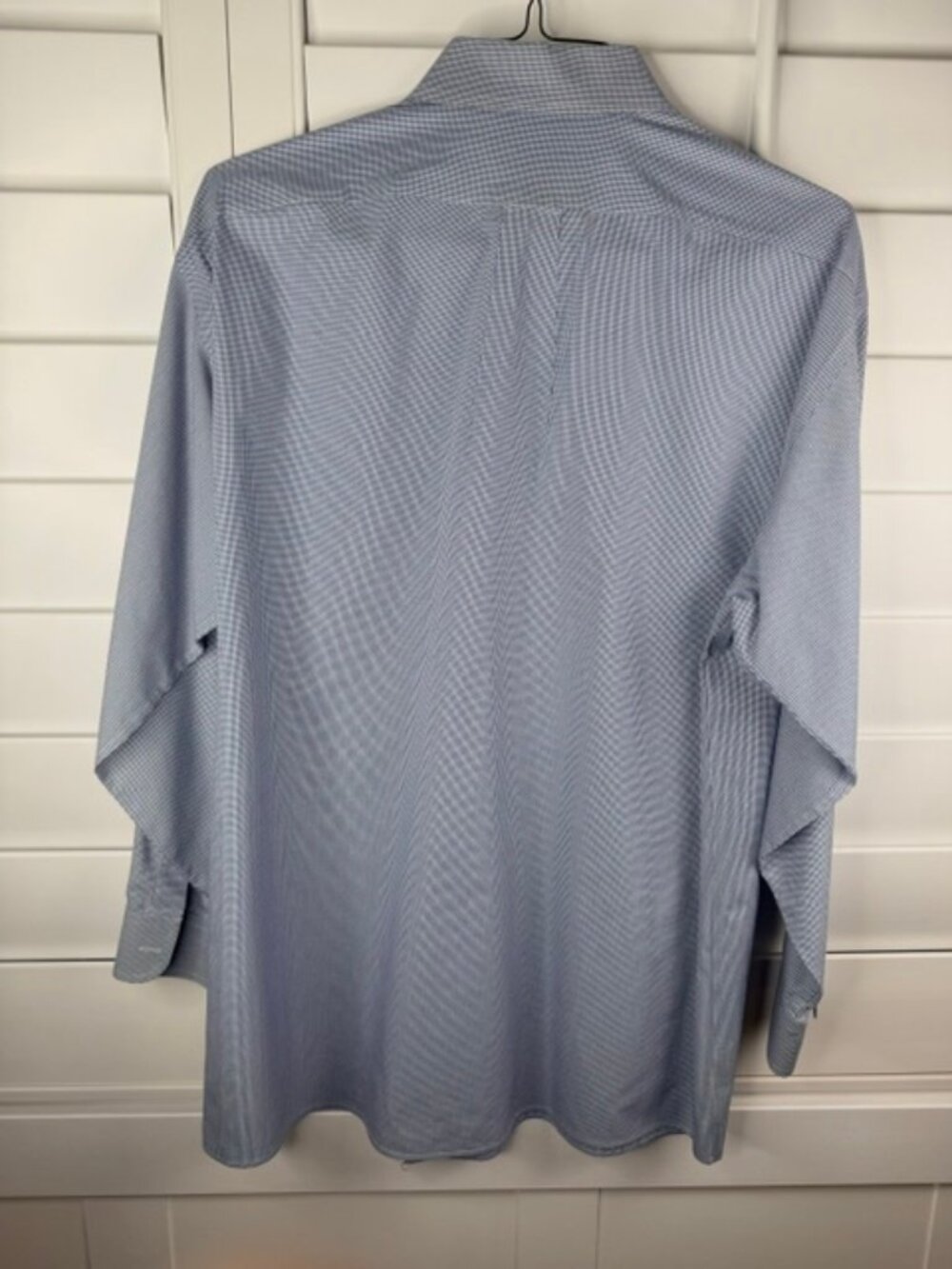 2 Roundtree & Yorke Pinpoint Cotton Micro-Check Dress Shirts - Size 15.5/33 - Picture 5 of 13